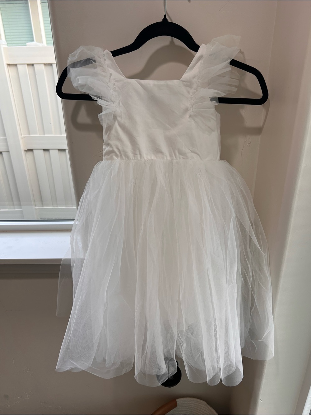 White Tulle Kids Princess Costume Dress - Picture 1 of 8